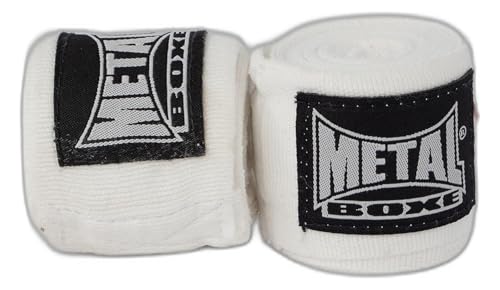 Metal Boxe Bande d'entrainement Blanc 4,00 m