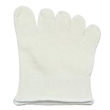 [フォラーレ] 〈3足組〉シルク混 5本指 つま先ソックス かかとなし ハーフソックス 重ね履き 23-27cm (キナリ（指先あり）)