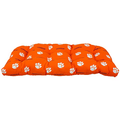 Image of College Covers Everything Comfy Clemson Tigers Indoor Outdoor Settee Loveseat Bench Cushions