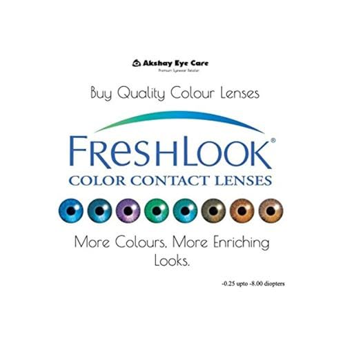 Freshlook Colorblends - Monthly Color Contact Lenses (-00.00, Sterling Gray, Pack of 2) | From Alcon