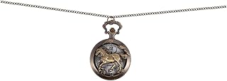 1 Peça Relógio De Bolso Colar Steampunk Relógio De Bolso Steampunk Vintage Relógio De Bolso De Metal Relógio De Bolso Cavalo Relógio Decorativo Relógio De Bolso Clássico Relógio