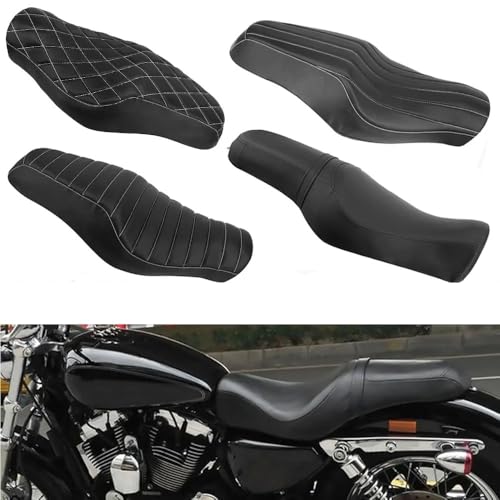 Coussin de siège arrière moto pour les longs voyages en duo sur Sportster 883 Iron