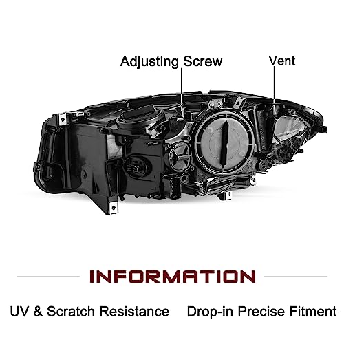 JSBOYAT HID/Xenon w/AFS Type Fit for 2011-2013 BMW 5 Series F10 F18 528i 535i 550i M5 Headlight Assembly Replacement OE Style Projector Factory Headlamp Right Passenger Side - Image 5