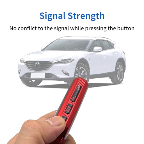 Image of Creativity For Mazda Key Fob Cover and Key chain (Red Combination)