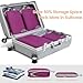 Cambond Compression Packing Cubes for Travel - 4 Pack Lightweight Expandable Luggage Packing Organizers Travel Essentials Accessories Bags Compression Cubes Space Saver for Carry on Suitcases, Purple