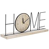 ULTECHNOVO Orologio da Tavolo Europeo Classico Decorazione Retro per Scrivania Casa Ufficio Soggiorno Camera Design Stabile e Silenzioso Regalo