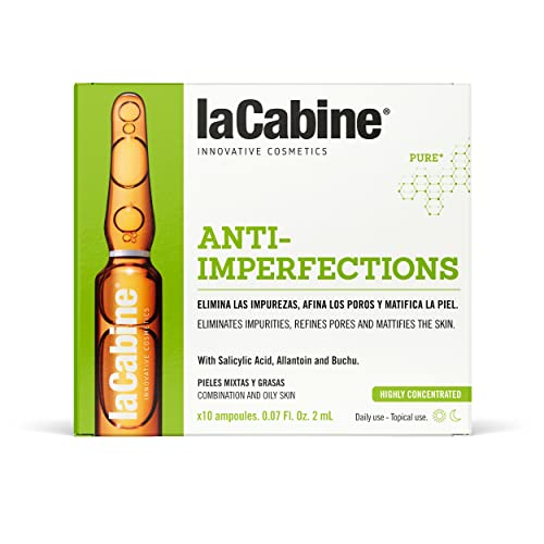 La Cabine Ampollas Anti-Imperfecciones Mapd-01784 Tratamiento Antiacné Con Ácido Salicílico Exfoliante Y Matificante Para Piel Grasa, 10 X 2 Ml La Cabine Ampollas Anti-Imperfecciones Mapd-01784 Tratamiento Antiacné Con Ácido Salicílico Exfoliante Y Matificante Para Piel Grasa, 10 X 2 Ml