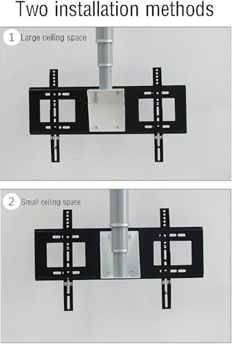 Support TV de plafond motorisé électrique réglable et télescopique compact