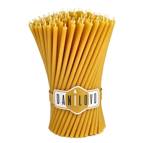 Danilovo Reine Bienenwachskerzen – für Kirchgebet, Rituals, Deko...