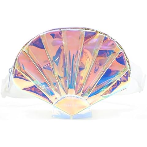 TINYAT Seashell Fanny Pack for Women Waterproof Waist Pack Cute Belt Bag with Adjustable Strap for Outdoor Party Travel,T1956 Cover