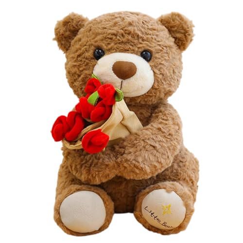 ThrenodyToy Orsacchiotto Peluche,Orso Di Peluche Per San Valentino, Compagno Di