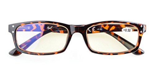 Computer Glasses Women Men-Anti Blue Rays Eyeglasses-Blue Light Filter Reading(Tortoise) +2.0
