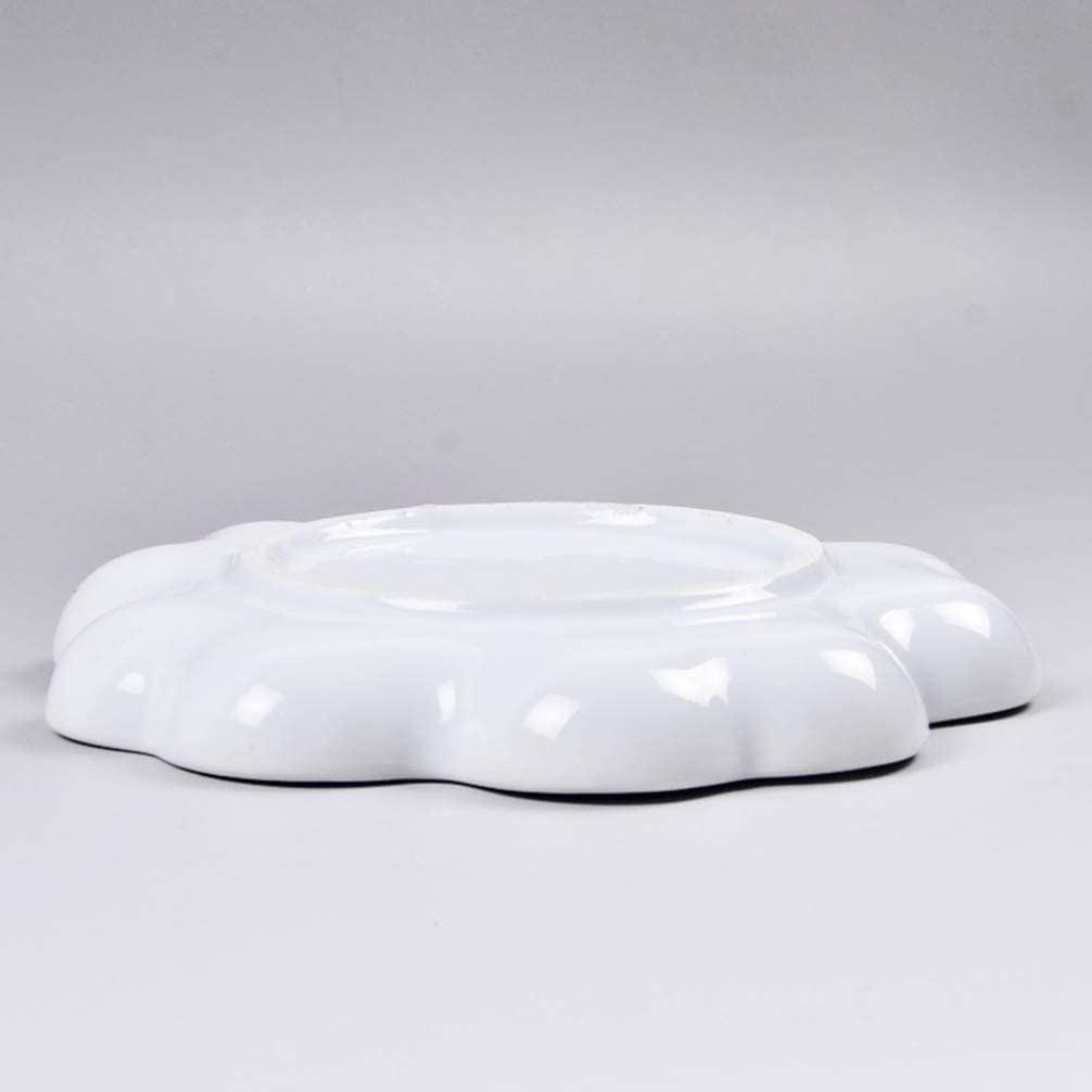 Paleta farb ceramicznych biały talerz porcelanowy taca do mieszania akwarela malarstwo paleta do mieszania taca artystyczne materiały malarskie łatwe do czyszczenia