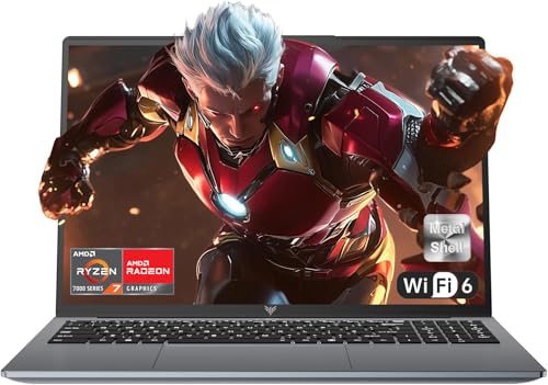 ACEMAGIC Laptop 16 Inch FHD Display,A-MD Ryzen 7 7730U,16 Thread,4.5GHz,16GB DDR4 512GB SSD M.2,Metallgehäuse Computer,Backlit Keyboard,WiFi 6, BT5.2, HDMI, Typ C,hohe Leistung