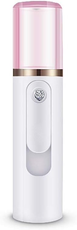 Professionele Facial Steamer Facial Mist Cold Spray Nano Ionische Gezicht Stoomboot Opening Poriën voor Diepe Reiniging Huidverzorging, Roze