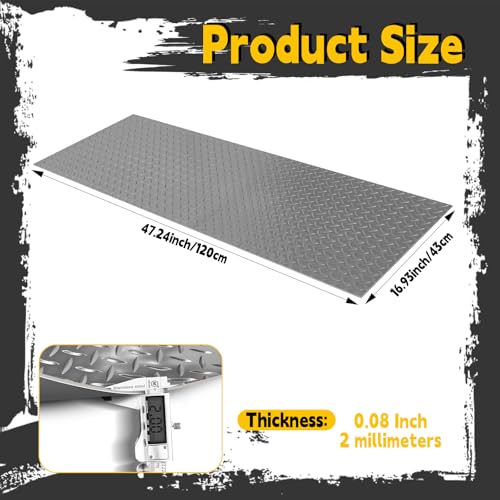 Image of Workbench Mat, PVC Work Bench Mat with Non-Slip Texture, 2mm Thick Scratch & Stain Resistant Surface for Painting, Woodworking, Crafting, Building and Tool Protection (Grey, 16.93 inch x 47.24 inch)