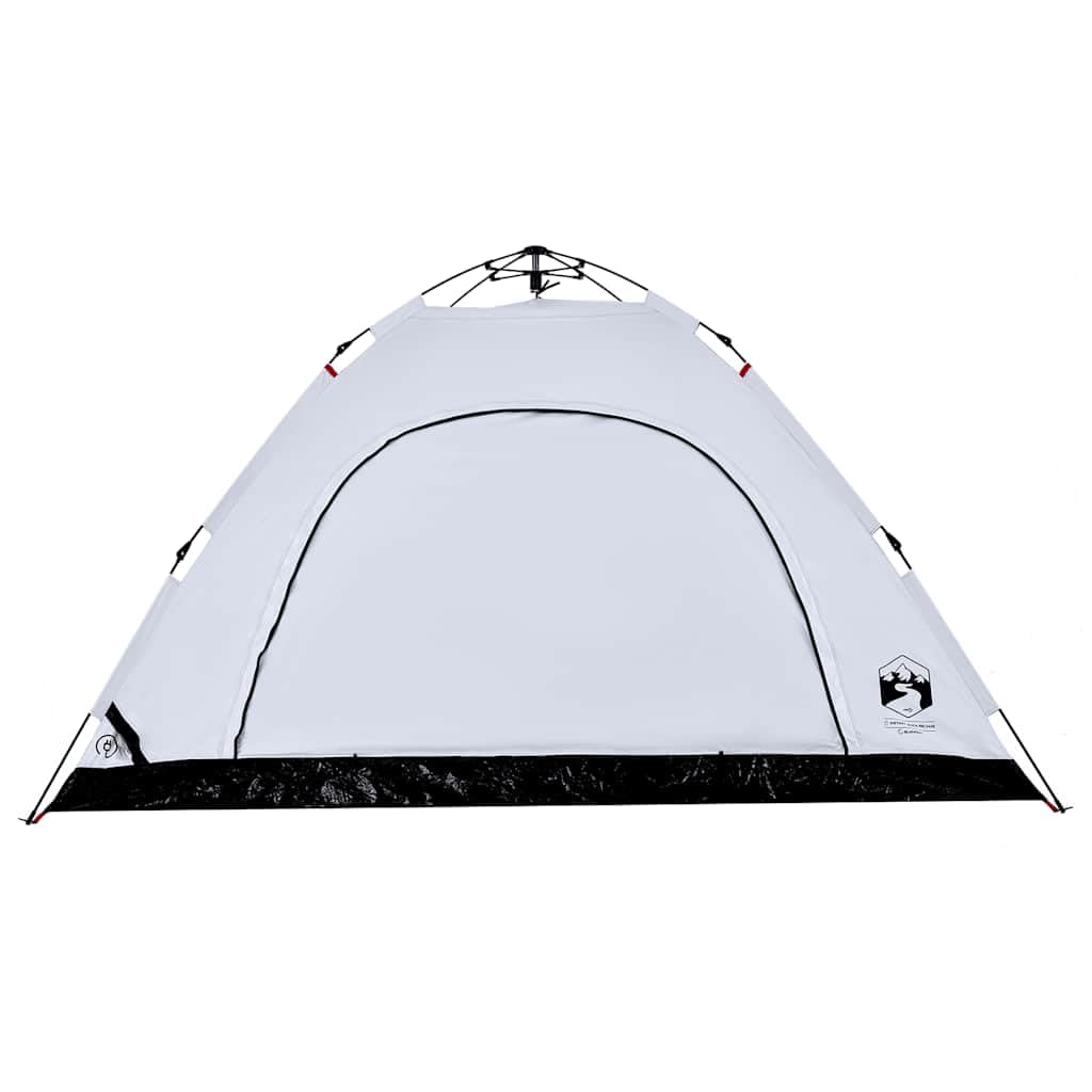 Namiot kempingowy dla osób z białym materiałem zaciemniającym Quick Release, wodoszczelny, wiatroszczelny, lekki, kopułowy namiot dla rodziny, na trekking, plażę, biwak, do aktywności na