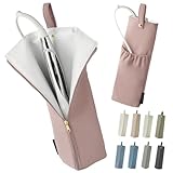 atRise ヘアアイロン ケース 熱いまま 収納【意匠権出願中】 国内耐熱検査済 コードポケット付き 吊り下げ 旅行 ミニアイロン 可愛い アットライズ (ミュートロゼ, M)