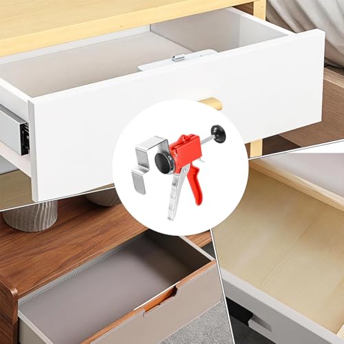 Image of Serplex Stainless Steel Drawer Front Clamps Quick Positioning Hardware Installation Clamp, One-Handed Alignment Clamp for Cabinet Drawer Alignment & Fast Fixing
