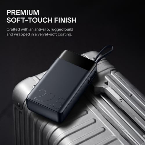 Image of boAt Apex PB400 with in-Built Type-C Cable; 20000 mAh 2-Way PD 22.5W Fast Charging Powerbank with Triple Output; Premium Finish; for Android, iPhone 17 /16 /Pro, Samsung, iPad (Storm Blue)