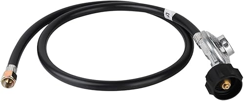 Regulador y manguera universal para parrilla de gas de 6.56 pies, QCC1 y hembra de 38 pulgadas, repuesto para la mayoría de parrillas de gas LP - disponible en Yaxa Peru