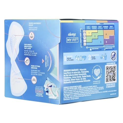 Image of Always Pads Size 1 Infinity with Flex Foam 18 Count (Pack of 3)