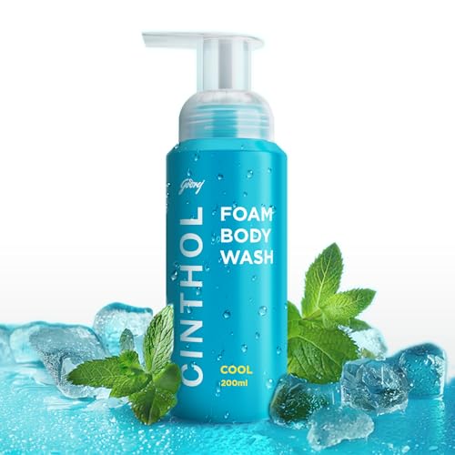 Cinthol Cool Foam Body Wash (200ml) | Unique Foam Formula for Moisturized & Irresistibly Soft Skin | Suitable for All Skin Types