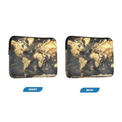 Funda para laptop 13-14 pulgadas impermeable con mapa histórico miniatura 2