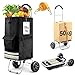Wilbest Einkaufstrolley klappbar - 50kg Traglast & 75L Volumen | Abnehmbare, großvolumige, wasserdichte Tasche | Schaumgriff & Leise Räder | Ideal für Einkauf & Transport