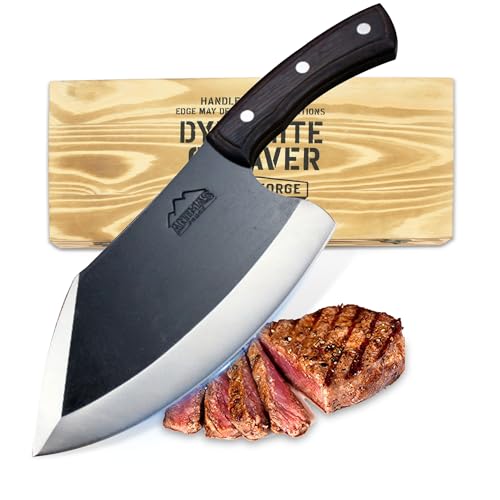 Animas Forge Dynamite Cleaver Meat Cleaver Knife...