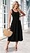 WIHOLL Black Dresses for Women Sleeveless Flowy Midi Dresses for Women Maxi Beach Vacation Spring Summer Dress Sundresses for Women Casual Wedding Guest Graduation Dress Solid Black M