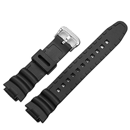 Image of DBLACK ''CDS26'' 18mm Resin Watch Strap (Black) / / Compatible With ''CASI0'' Watch Models AE-1200WH, AE-1300WH, F-108WH, W-216H & Others