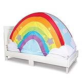 GOOD BANANA Kids’ Rainbow Bed Tent for Twin Beds, Ventilated Indoor Play Tent, Magical Play Fort, Easy Set-Up, Hugs Mattress Firmly, Promotes Independent Play, Stimulates Imagination, 42” x 36” x 76”