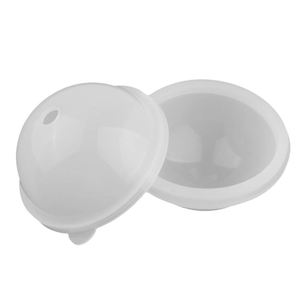 Inzopo 1pcs Large Round Sphere Ball Shape Silicone Mould Crystal Resin Casting Mold for DIY Dried Flower Ornaments Craft - 70mm