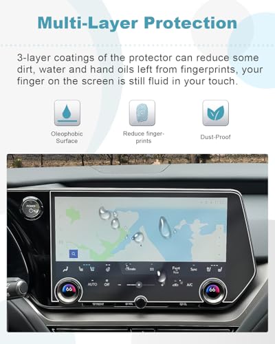 Image of CDEFG 2PCS for 2024 2025 2026 Lexus GX 550 14-inch Screen Protector - Premium /Luxury /Overtrail Accessories Nano Screen Cover HD Clear