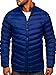 70 x günstig Kaufen-BOLF Herren Übergangsjacke Steppjacke Stehkragen Daunenjacke Reißverschluss Sportjacke Zip Wärme Freizeit Sport Basic Outdoor Casual Style SM70 Dunkelblau XL [4D4]