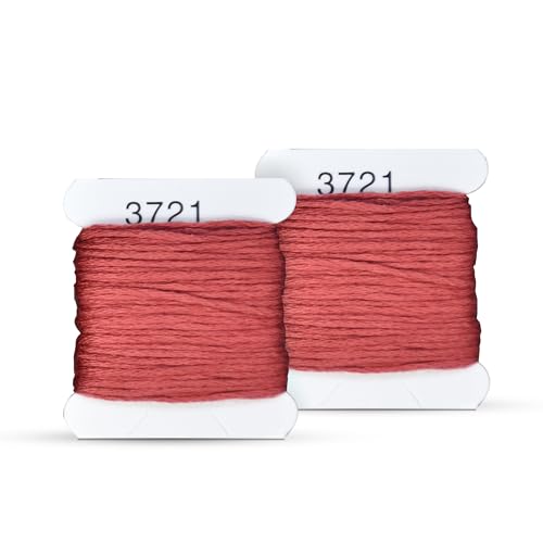 Image of Embroidery Floss Kit and Refills - Cotton Threads - DMC Color Coding for Cross Stitch, String Crafts, Friendship Bracelets