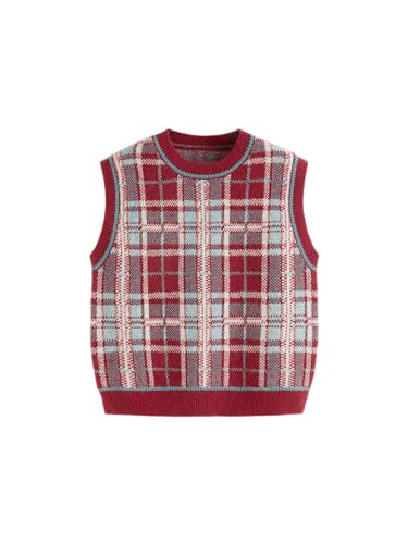 Image of CIDER Sweater Vest Women Sleeveless Cropped Sweaters Cute Graphic Tank Tops Old Money Clothes Fall Outfits