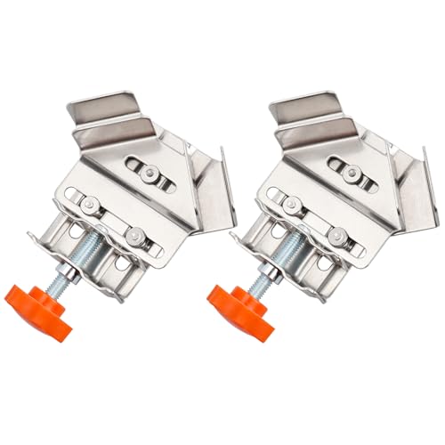 Gasea 2Pcs Abrazaderas de Esquina de Acero Inoxidable, Abrazadera de ángulo Recto de Acero Inoxidable, Abrazadera de ángulo Recto, 90 Grados, para Trabajos de Madera, Ingeniería, Marco de Fotos