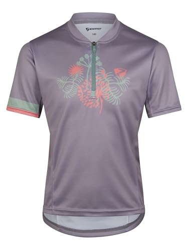 Ziener NESPI Maillot de Ciclismo para niños, de montaña, de Carreras, Transpirable, de Secado rápido, elástico, sin Mangas, Color Malva Profundo, 176