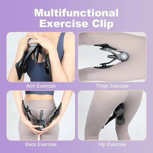 Image of DUNGRANI 3rd Gen Thigh Master 0-100 lbs Adjustable Resistance Inner Thigh Exerciser Trainer Counter with LCD Counter Pelvic Floor Kegel Hip Exercise Workout Equipment Pilates Women Men (Size-3)