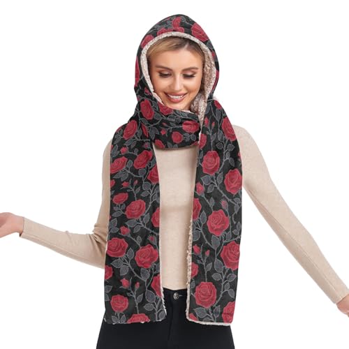 Bonnet d'hiver chaud à capuche pour femme active lors des sorties et balades en forêt