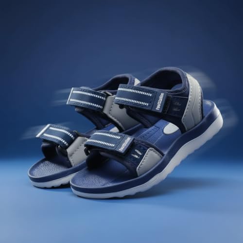 Image of Kids Open Toe Sports Sandals | Comfortable Lightweight Double Welcro Outdoor Athletic Sandals for Boys, Girls & Toddlers | Daily Play Shoe (1-10 Years)
