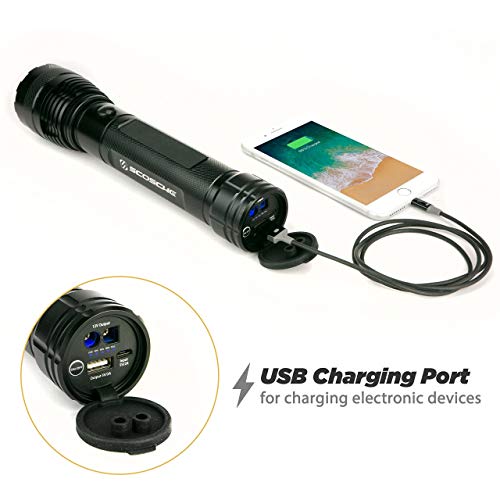 Image of SCOSCHE PBJF400 PowerUp 300 Portable Torch Lumen Flashlight and Car Jump Starter, Battery Booster for Automobiles