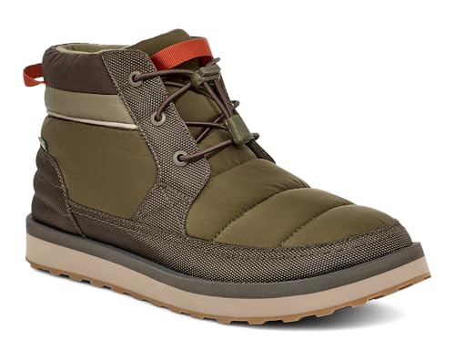 Image of Sanuk Mens Puffy Chiller Mid Boot | Easy On /Off Elastic Laces | Arch Support Insole & Lightweight Comfort for Cold Weather