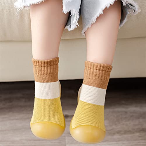Toddler Sock Shoes,Infant Boys Girls Shoes First Walkers Contrast Color Antislip Socks Shoes Prewalker Sneaker Booties2