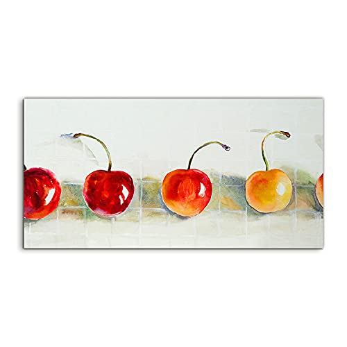 Photo sur verre salon 120x60cm tableau mural moderne fruits de cuisine