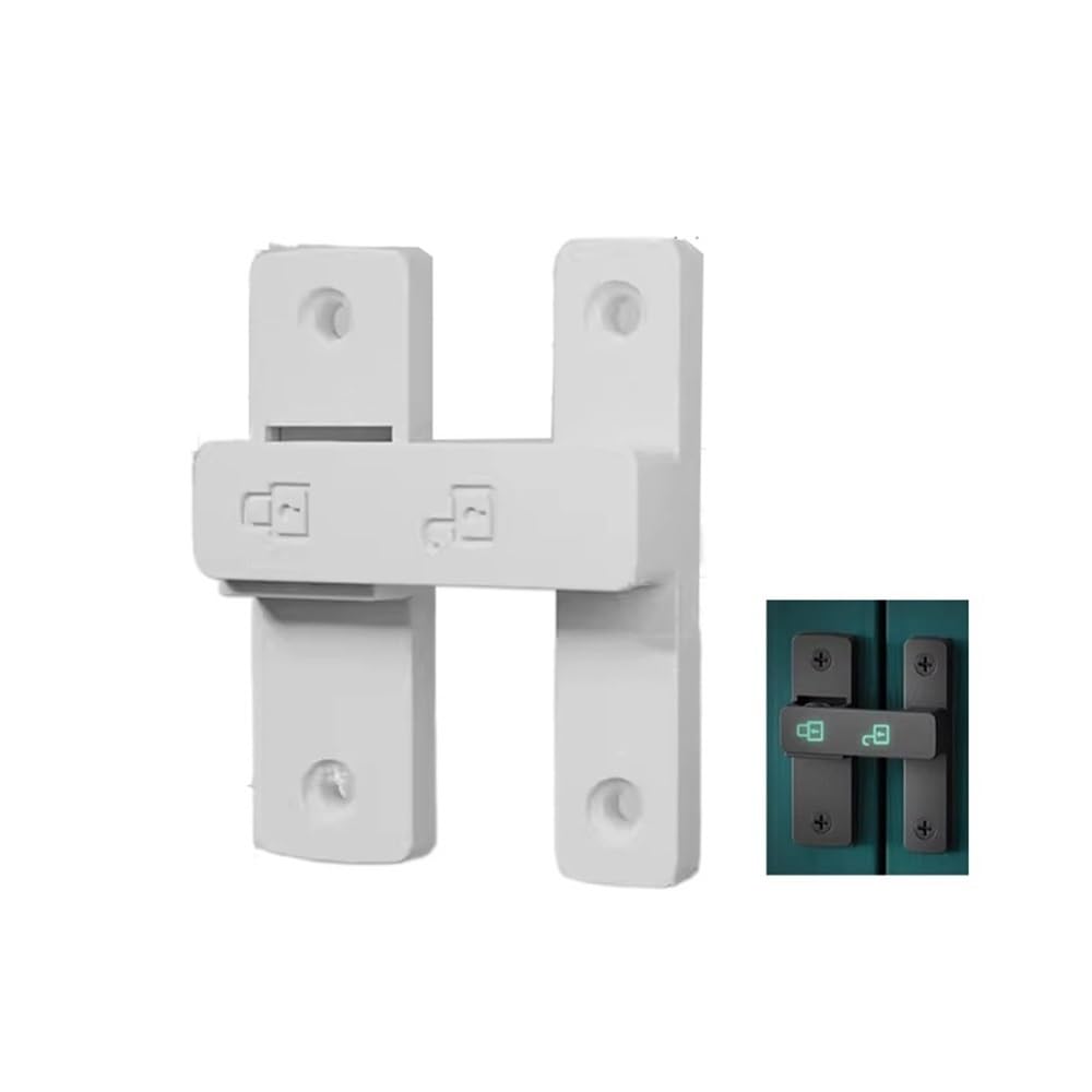 Zinc Alloy Heavy Duty Gate Latch Bolt, Foldable Security Lock for Cabinet(Style 2)
