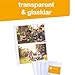 perfect line 100 fundas para guardar transparentes A4, divididas en 2 partes...