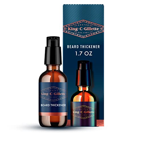 King C. Gillette Beard Thickener formulated with Vitamin B complex and Caffeine, 1.7oz